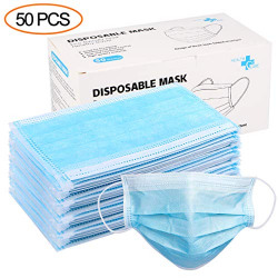 dust Protection, Disposable Face No Breathing Valve FDA certific Thick 3Ply (50 Pieces)-7