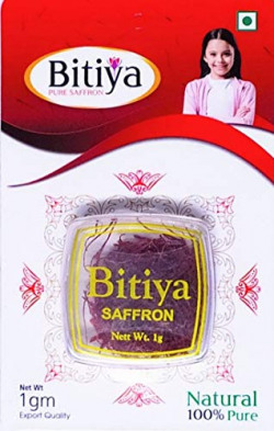 BITIYA Pure Kashmiri Saffron (Kesar) 1.Gm