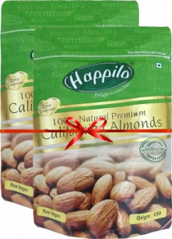 Happilo 100% Natural California Almonds(2 x 200 g)