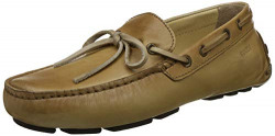Woodland Men's Khaki 2 Tone Leather Sneakers-8 UK/India (42 EU) (GC 1687115)