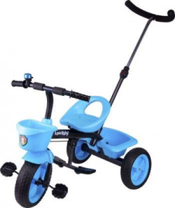 Stepupp Tricycle for Kids Black Colour with Parent Handel or Back Basket or Canopy Tricycle for Baby boy or Baby Girl Kids trikes or Toddler Tricycle for 1,2,3,4 Years Kids
