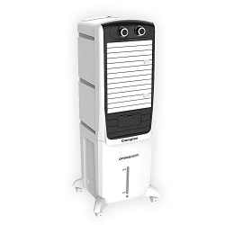 Crompton Optimus Neo 35-litres Tower Cooler with Honeycomb Pads(White and Black)