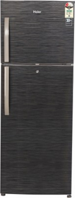 Haier 310 L Frost Free Double Door 2 Star (2020) Refrigerator(Black Brushline, HRF-3304BKS-E)