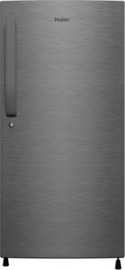 Haier 195 L Direct Cool Single Door 4 Star (2020) Refrigerator(DAZZEL STEEL, HED-20CFDS)