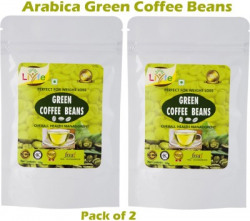 LIYFE Green Coffee Beans 100g Pack of 2 Instant Coffee(2 x 100 g, Green Coffee Flavoured)