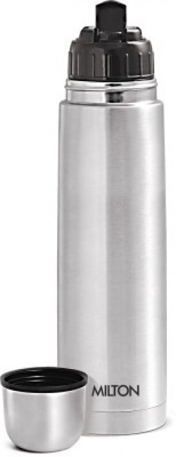 Milton Thermosteel Flip lid 1000 ml Flask 1000 ml Flask(Pack of 1, Silver, Steel)