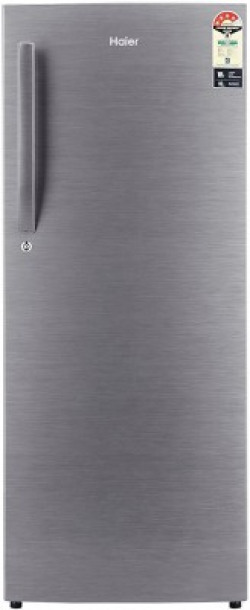 Haier 220 L Direct Cool Single Door 4 Star (2019) Refrigerator(Brushline silver, HRD-2204BS-R/E//HRD-2204CBS-R/E)