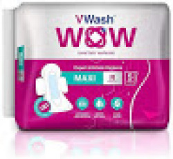 Vwash Wow Sanitary Napkin Maxi R 5S-Pack Of 4 (20 Pads)