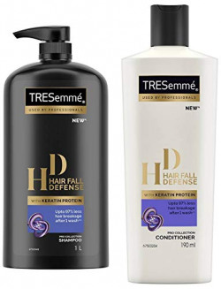 TRESemme Hair Fall Defence Shampoo, 1L & TRESemme Hair Fall Defense Conditioner, 190ml