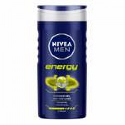 NIVEA MEN Shower Gel, Energy Body Wash, Men, 250ml