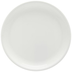 Signoraware Round Half Plastic Plate Set, Set of 3, White