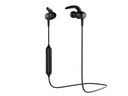 Plugtech GO X1 Metal Magnetic Wireless Bluetooth Headphones in Ear, Sports Earphones BT v5. 0/Upto 4 Hours Playtime, Microphone with Noise Reduction Technology, IPX4 Waterproof (Black)