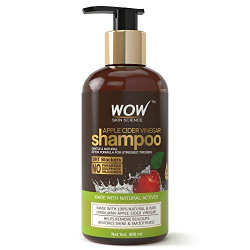 Wow Organics Apple Cider Vinegar Shampoo, 300ml (Pack of 3)