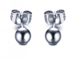 Silver Shoppee Dewdroplet Stainless Steel Stud Earring