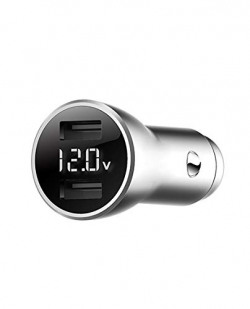 Bull Metal Dual USB Car Charger with Display | 5V 3.6A