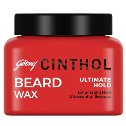 Cinthol Beard Wax Ultimate Hold (Alcohol-Free), 50g