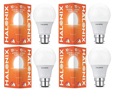 Halonix B22 10-Watt LED ASTRON Plus (Pack of 4, White)
