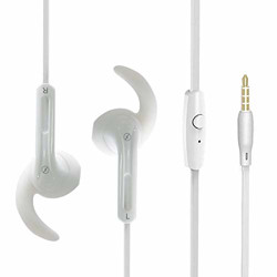 Xmate Curve Sport in-Ear Wired Headphones with Bass & Mic - (White)