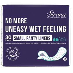 Sirona Anti Bacterial Ultra Thin Panty Liners Small - 30 Liners