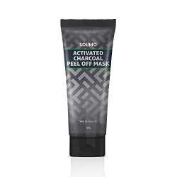 Amazon Brand - Solimo Acne Control Charcoal Peel-off Face Mask 100g
