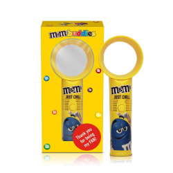 M&Ms Portable Bladeless Handheld Toy Fan 24cm Gift Pack with Milk Chocolate Candies, 45g, 138 g