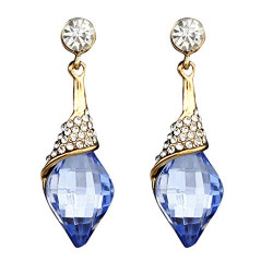 Sitashi Gold Plated Fashion Jewellery AD American Diamond and Crystal Earrings For Girls and Women