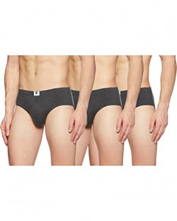 Amazon Brand - Symbol Men's Solid Cotton Brief (Combo Pack of 3) (SYMBRFPO3-022_Black 1_Large)
