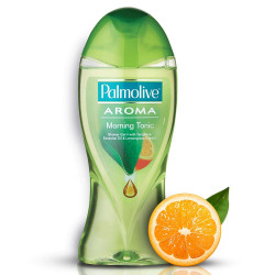 Palmolive Body Wash Aroma Morning Tonic Shower Gel with 100% Natural Citrus Essential Oil & Lemongrass Extracts, 250ml
