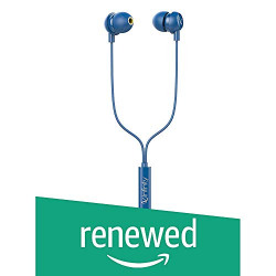 (Renewed) Infinity (JBL) Zip 20 in-Ear Deep Bass Headphones with Mic (Mystic Blue)