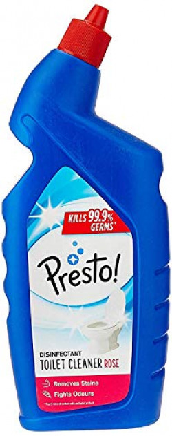 Amazon Brand - Presto! Disinfectant Toilet Cleaner, Rose - 1 L