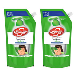 Lifebuoy Nature Germ Protection Handwash Refill 750 ml (Buy 1 Get 1 Free)