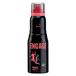 Engage Rush Deodorant For Men, Fruity and Sweet , Skin Friendly, 150 ml