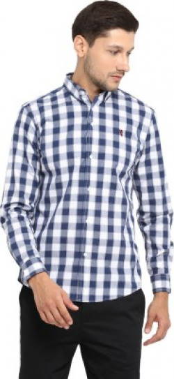 Red Tape Men Checkered Casual Blue Shirt