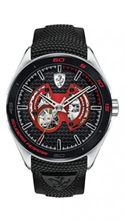 Scuderia Ferrari Gran Premio Analog Black Dial Men's Watch - 0830348