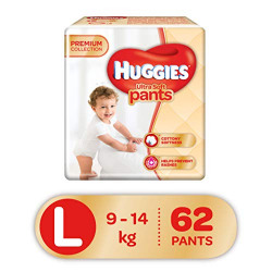 Huggies Ultra Soft Pants, Large Size Premium Diapers, 62 Counts