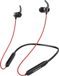 Ambrane ANB-33 Bluetooth Headset(Black & Red, Wireless in the ear)