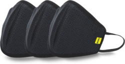 Nova Hexa Shield SN95 Reusable Protection Mask(Black, Free Size, Pack of 3)