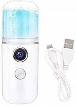 Digitrendzz Fashiol present Hot selling NANO Compact Pocket Size Sanitizer Machine Rechargeable with UCB Cable For Multipurpose room/office/phone/helmet/shoes/clothes/bag/Virus Protection Sprayer Vaporizer(White)