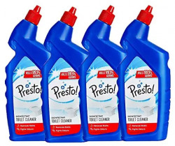 Amazon Brand - Presto! Disinfectant Toilet Cleaner - 1 L (Pack of 4)