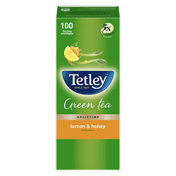 Tetley Green Tea Bags - Lemon & Honey, 100 Pieces