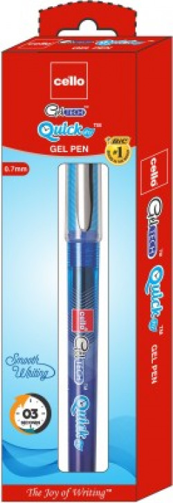Cello Geltech Quickdry Gel Pen(Pack of 10)