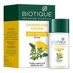 BIOTIQUE DANDELION YOUTH ANTI-AGEING SERUM| AYURVEDIC AND ORGANICALLY 