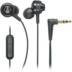 Audio Technica ATH COR150iS BK Wired Headset(Black, Wired in the ear)