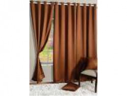 Swayam 228 cm (7 ft) Polyester Door Curtain Single Curtain(Printed, Brown) Rs. 579 - Flipkart