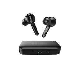 (Renewed) Nu Republic Jaxxbuds True Wireless Earphones with Bluetooth 5.0 Compact Charging Case and Touch Controls (Black)