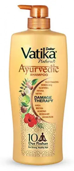 Vatika Ayurvedic Shampoo, 640ml : Power of Dus Poshan for 10 Hair Problems
