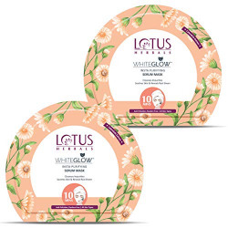 Lotus Herbals Whiteglow Insta Purifying Serum Sheet Mask, 20 g (Pack of 2)