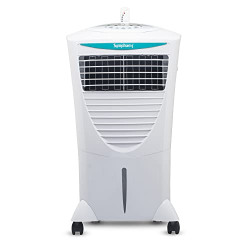 Symphony Hicool i Personal Air Cooler For Home with Remote with Honeycomb Pad, Powerful Blower, i-Pure Technology and Low Power Consumption (31L, White)