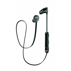 Philips Audio SHB1805BK/10 Wireless in-Ear Headphones with Mic (Black)