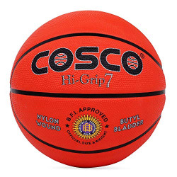 Cosco Hi-Grip Basket Balls, Size 7 (Orange)